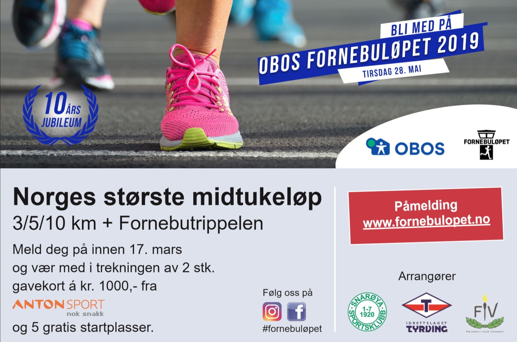 Meld deg på før startkontigenten øker!